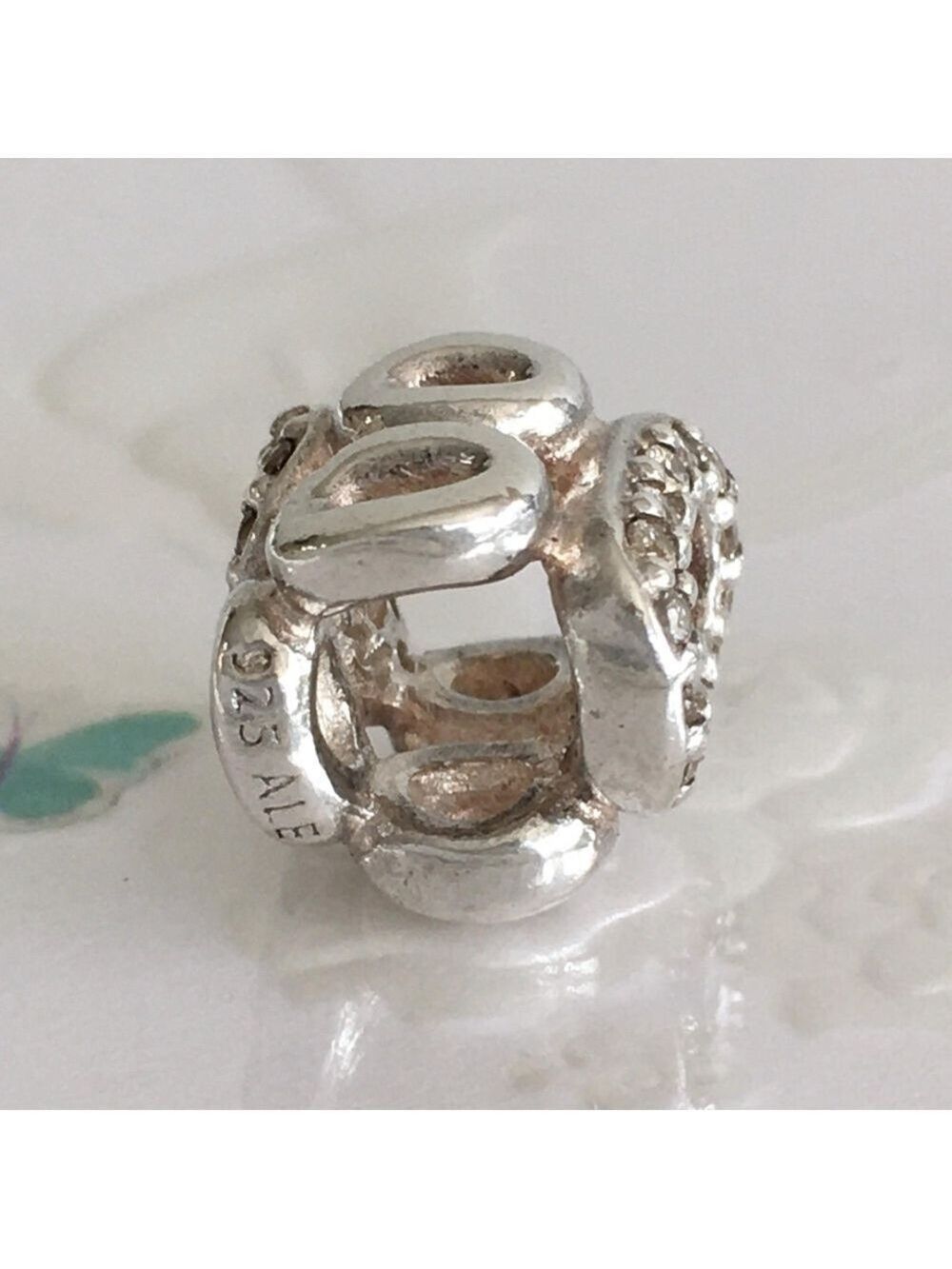 Pandora Circle Of Friends Retired Charm With Cubic Zirconia - Picture 5 of 8